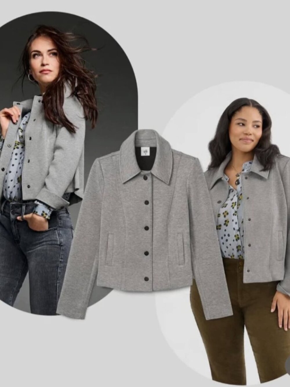 Cabi Stealth Jacket #4680 Heather gray